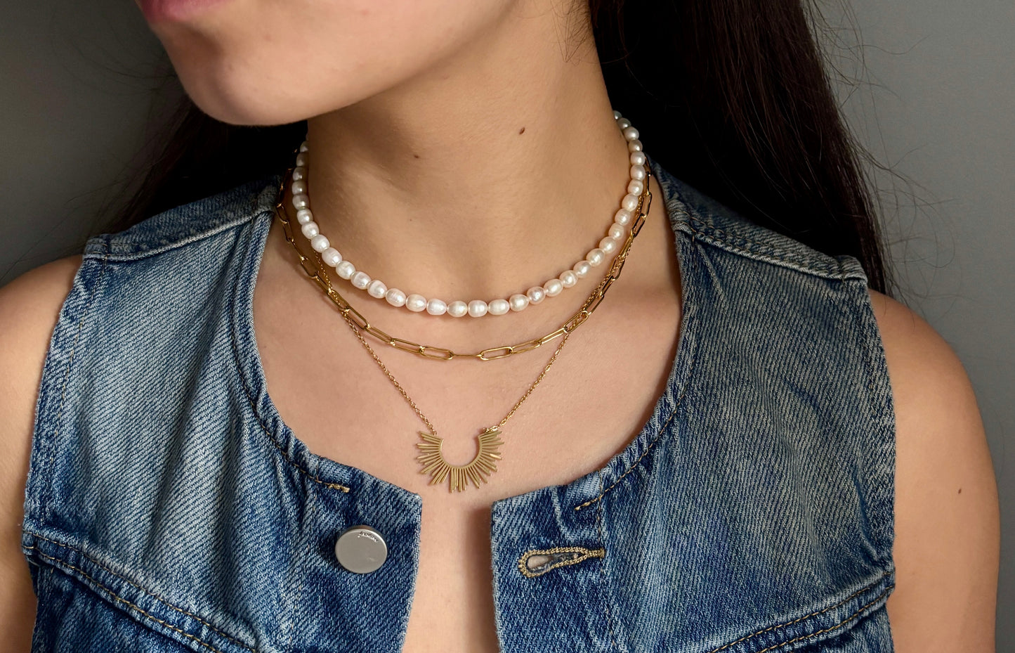 14ct Gold Plated Fresh Water Pearl Necklace