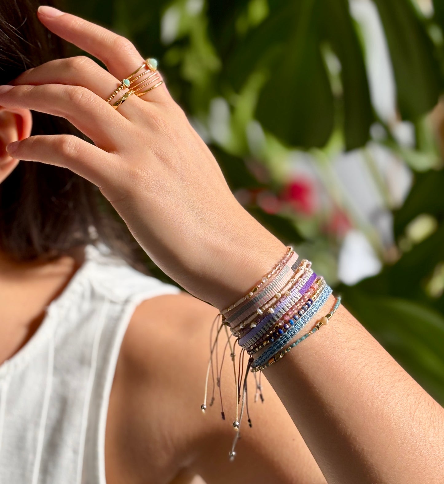 Japanese Miyuki Adjustable Bracelet Set of 3 - Available in 6 Colours