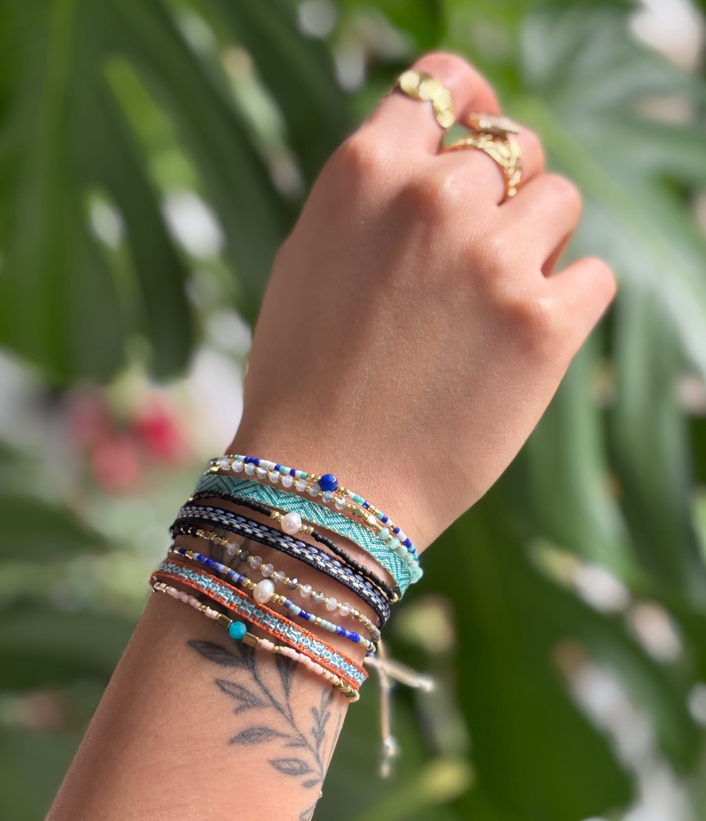 Japanese Miyuki Adjustable Bracelet Set of 3 - Available in 6 Colours