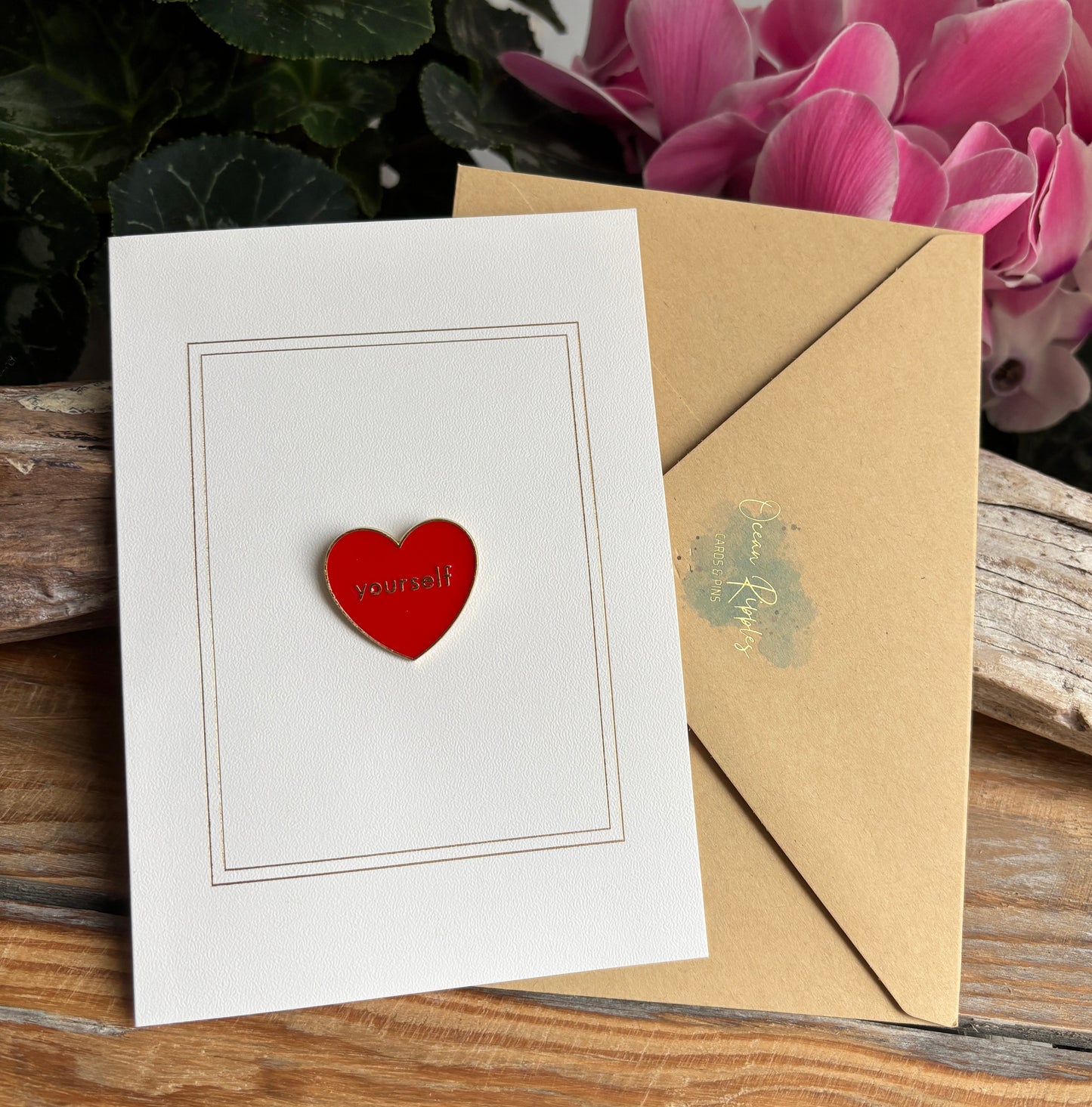 Love Yourself Pin Badge Card