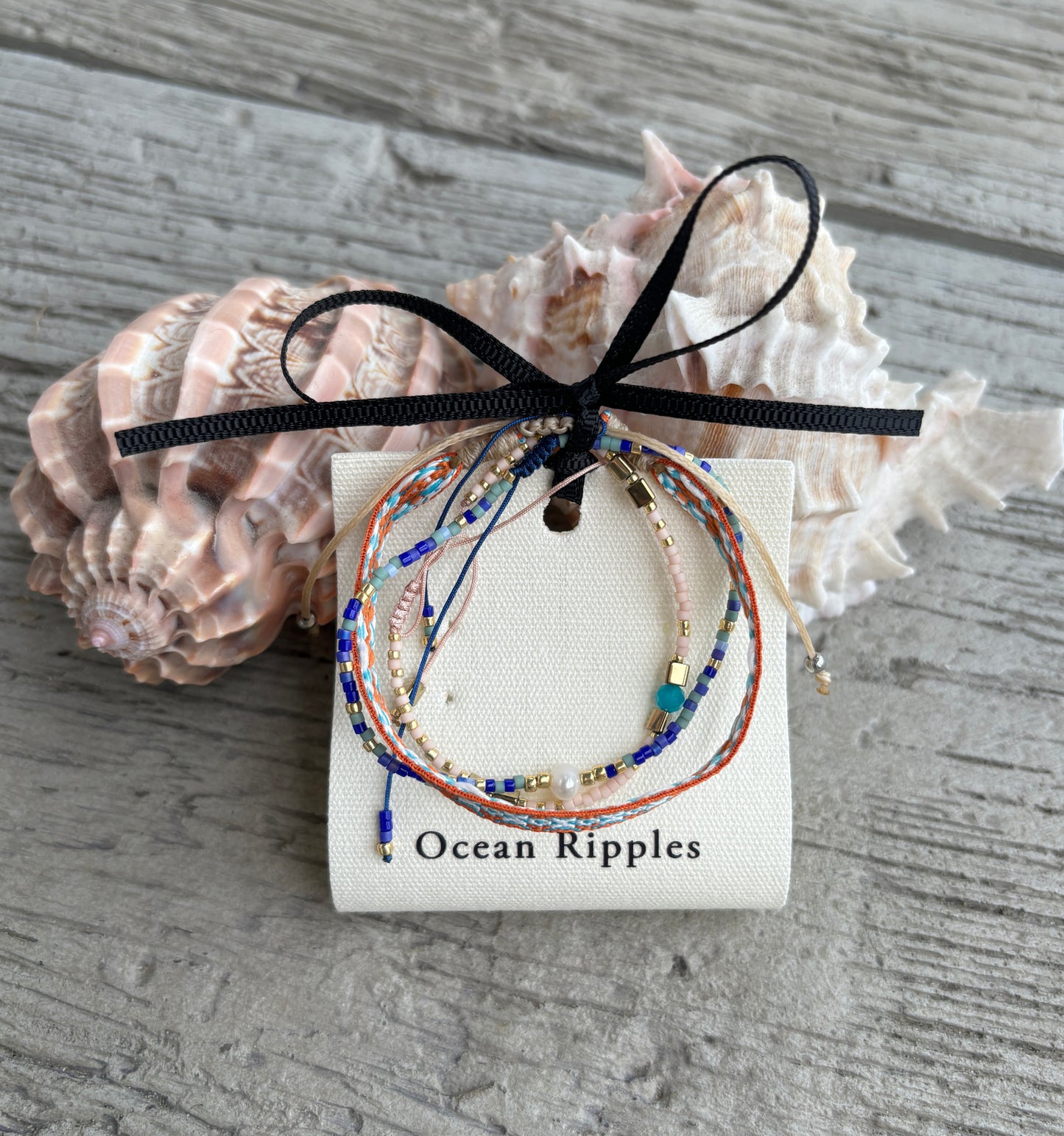 Japanese Miyuki Adjustable Bracelet Set of 3 - Available in 6 Colours