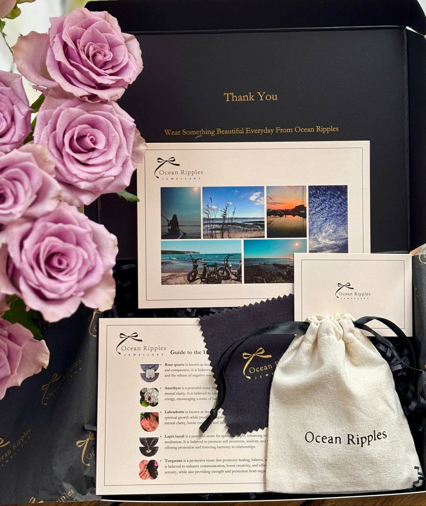 18ct Gold Plated Amazonite Drop Triple Band Ring