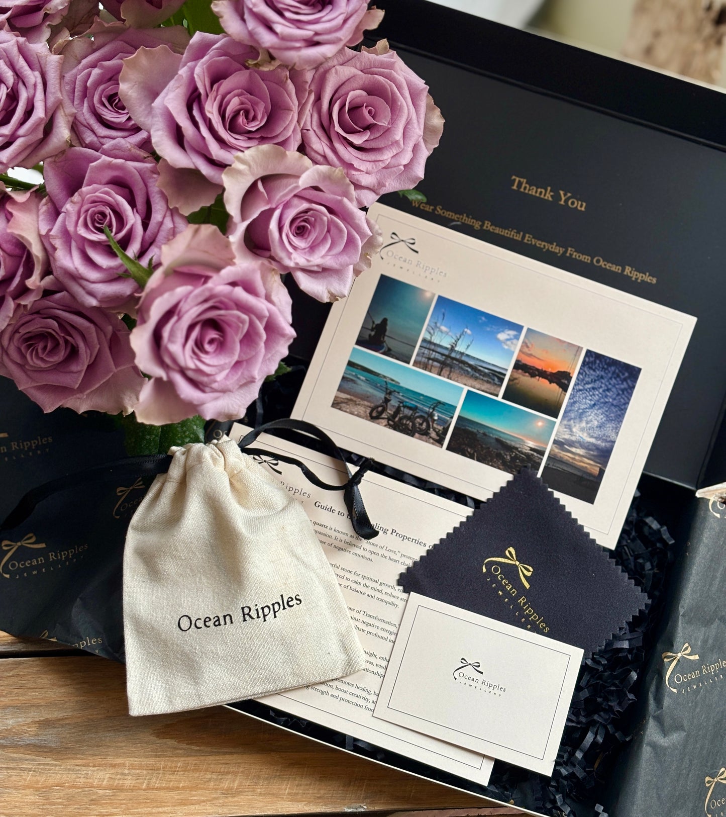 18ct Gold Plated Open Top Natural Stone Ring - Available in Two Options