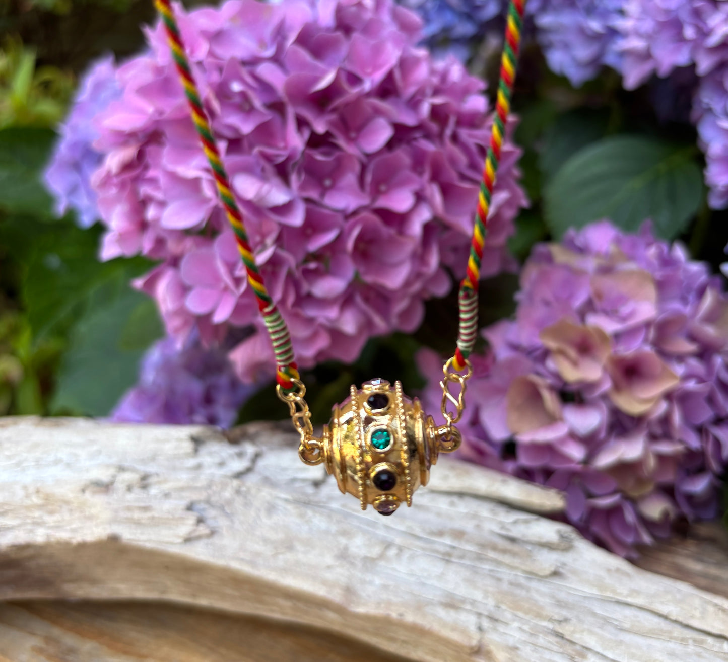 18ct Gold Plated Talisman Ball Pendant Necklace