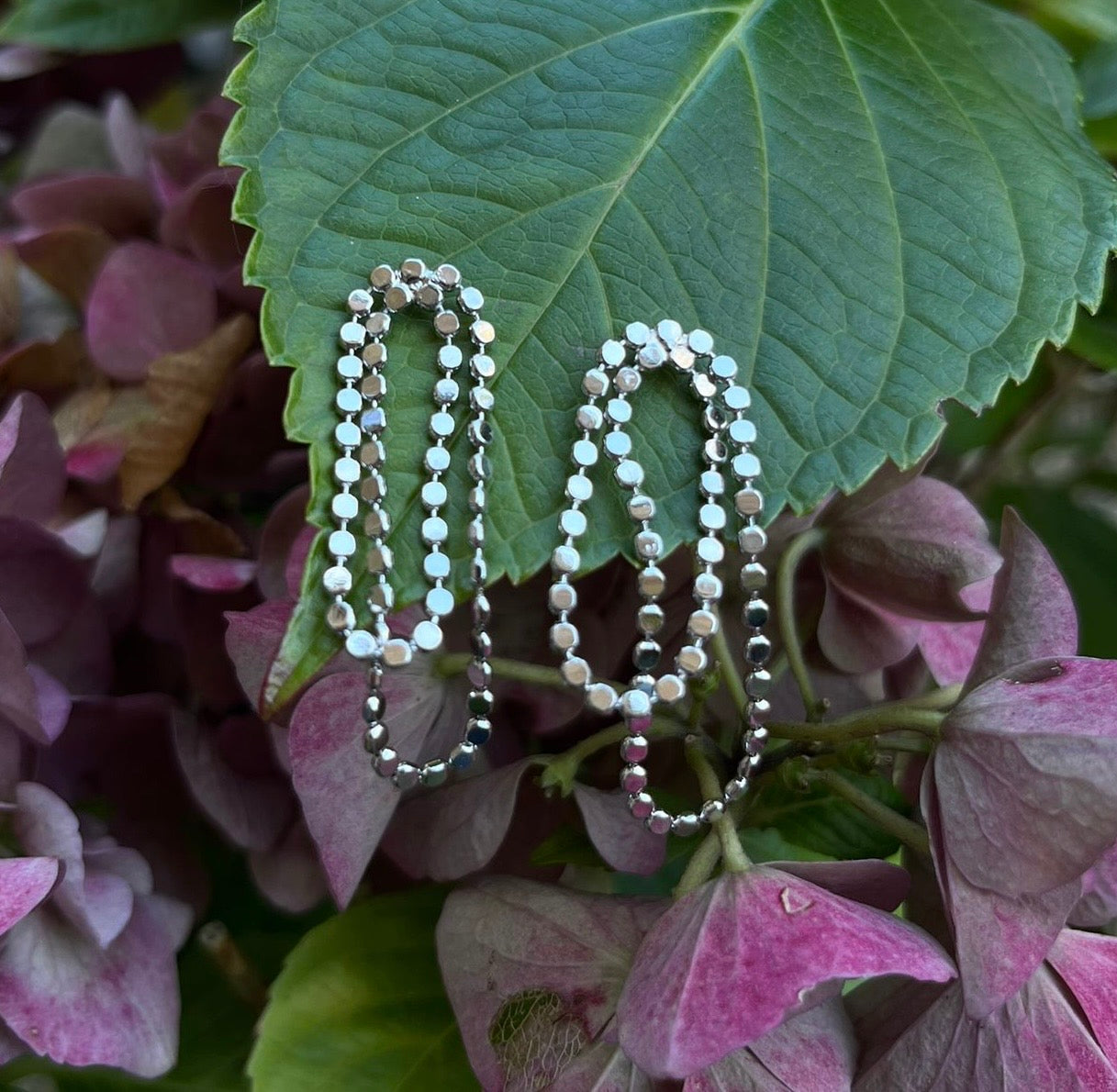 14ct Gold Plated Chain Earrings - Available In Silver