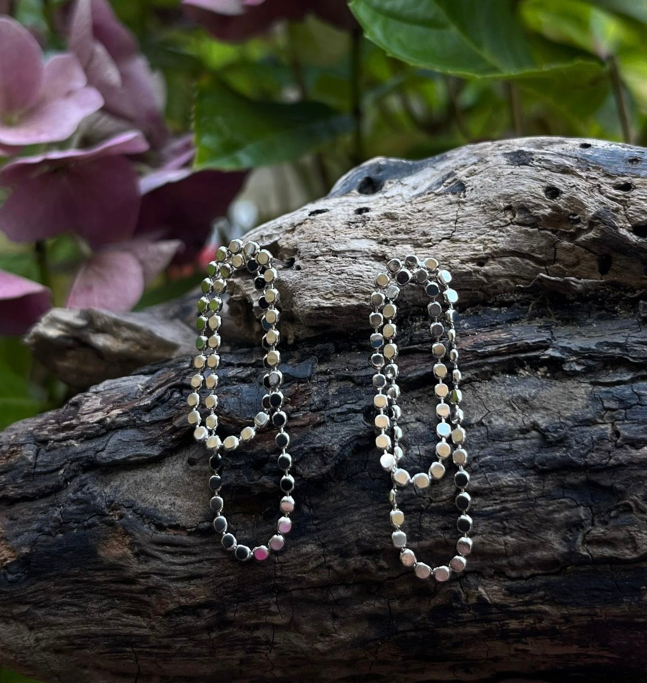 14ct Gold Plated Chain Earrings - Available In Silver