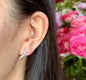 925 Sterling Silver Cubic Zirconia Celestial Wings Earrings