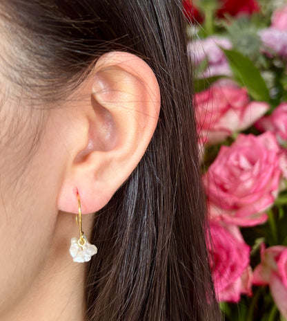 14ct Gold Plated Fresh Water Pearl Cluster Earrings