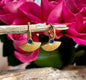 18ct Gold Plated Fan Drop Huggie Earrings - Available in Silver