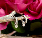 925 Sterling Silver Cubic Zirconia Heart Drop Huggie Earrings