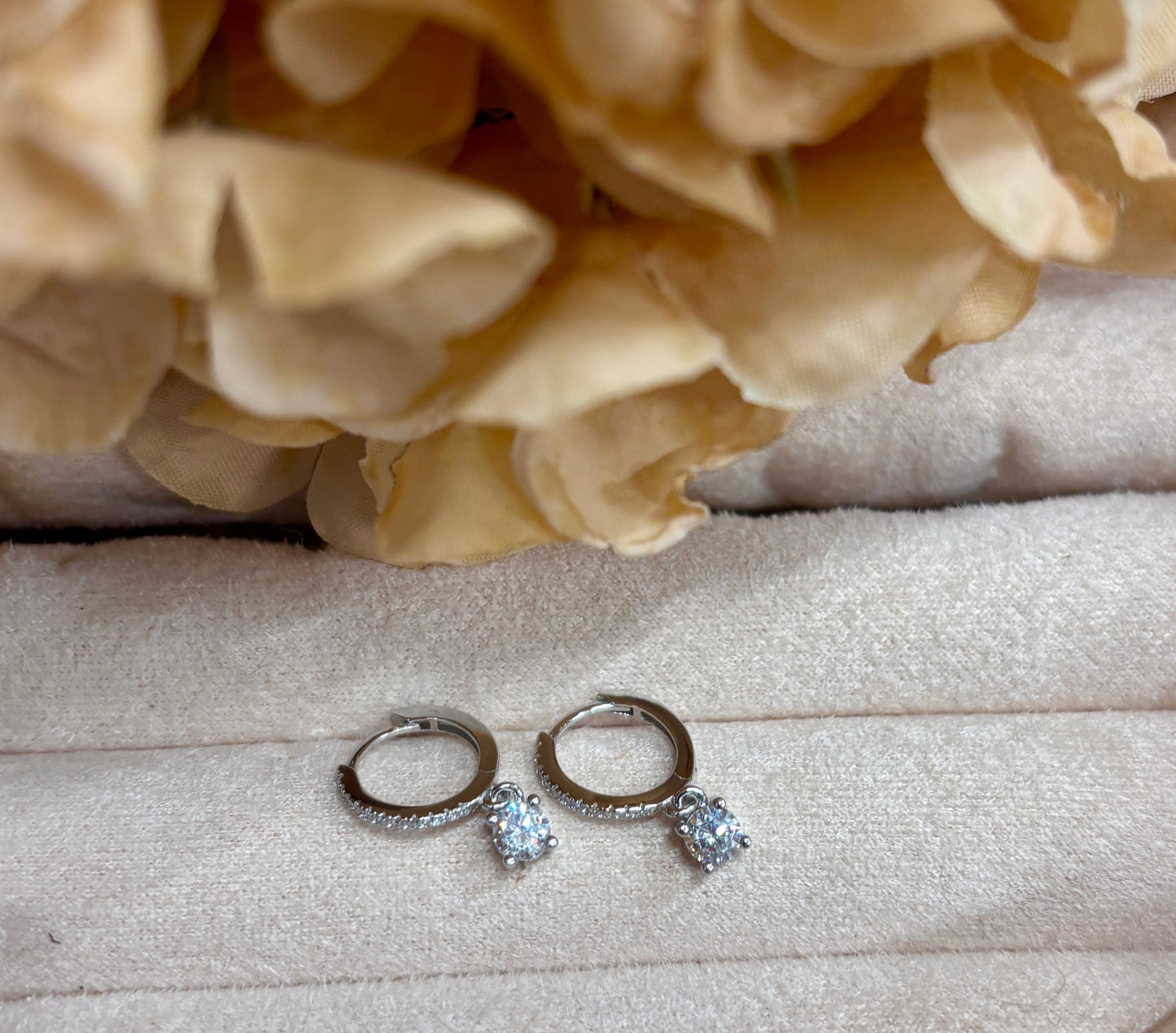 925 Sterling Silver Cubic Zirconia Drop Earrings