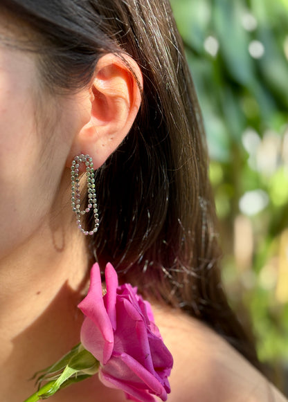 14ct Gold Plated Chain Earrings - Available In Silver