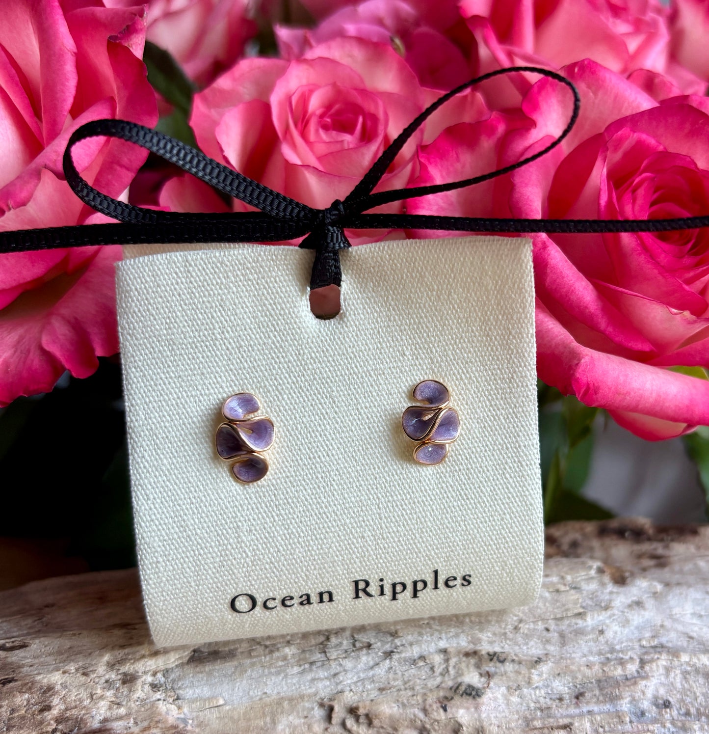 14ct Gold Plated Flower Petal Cluster Earrings