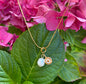18ct Gold Plated Single Pearl Necklace - Personalisation Available