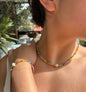 18ct Gold Plated Miyuki Rainbow Necklace & Bracelet Set - Save BIG