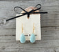 18ct Gold Plated Gemstone Drop Earrings
