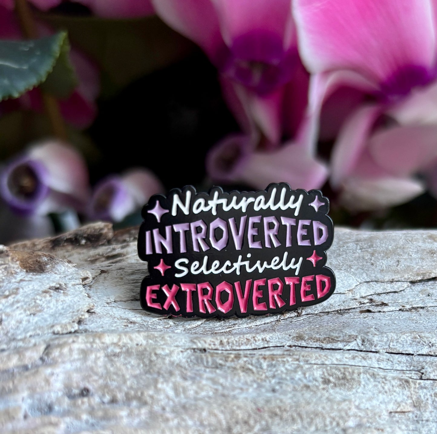 Naturally Introverted... Pin Badge Card