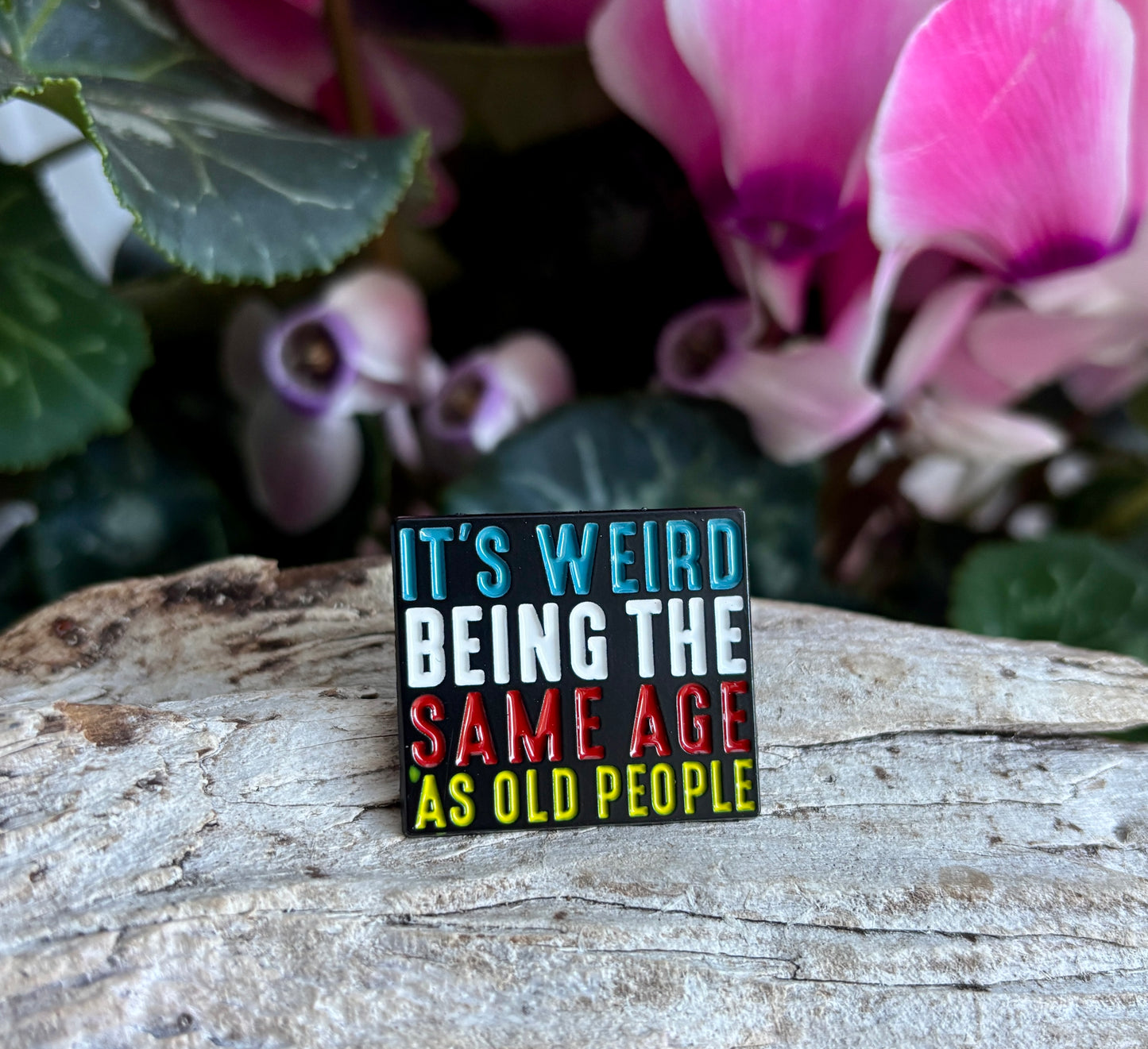It's Weird... Pin Badge Card