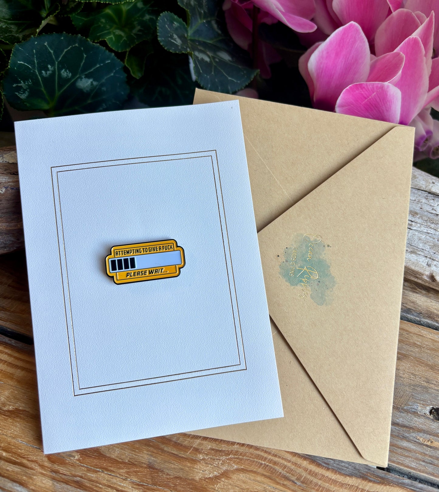 Attempting to... Pin Badge Card