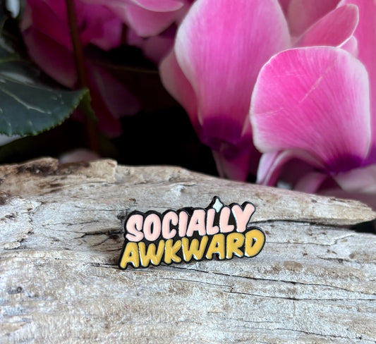 Socially Awkward Pin Badge Card