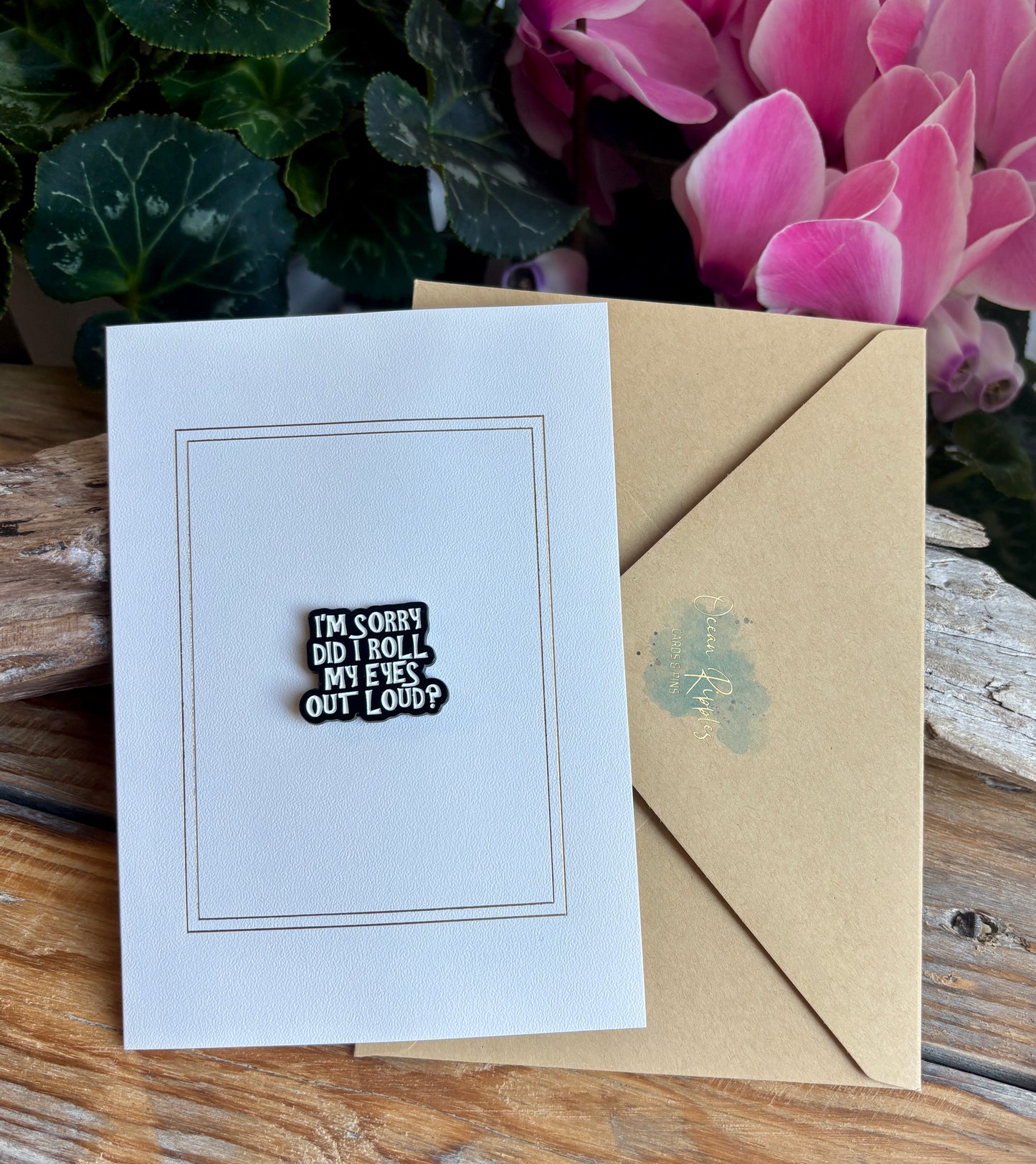 I'm Sorry... Pin Badge Card