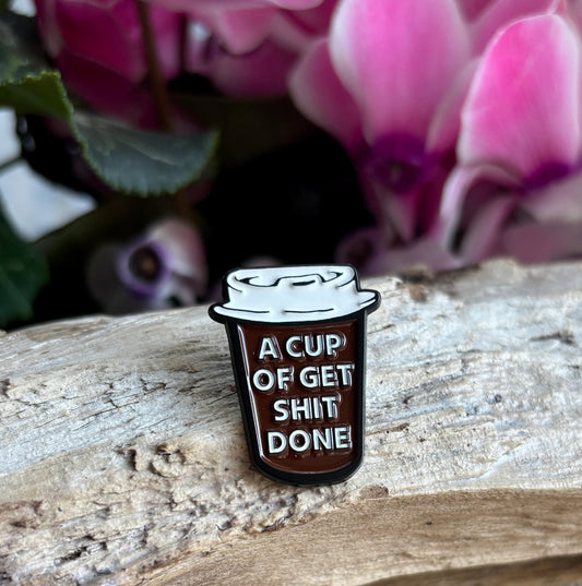 A Cup of... Pin Badge Card