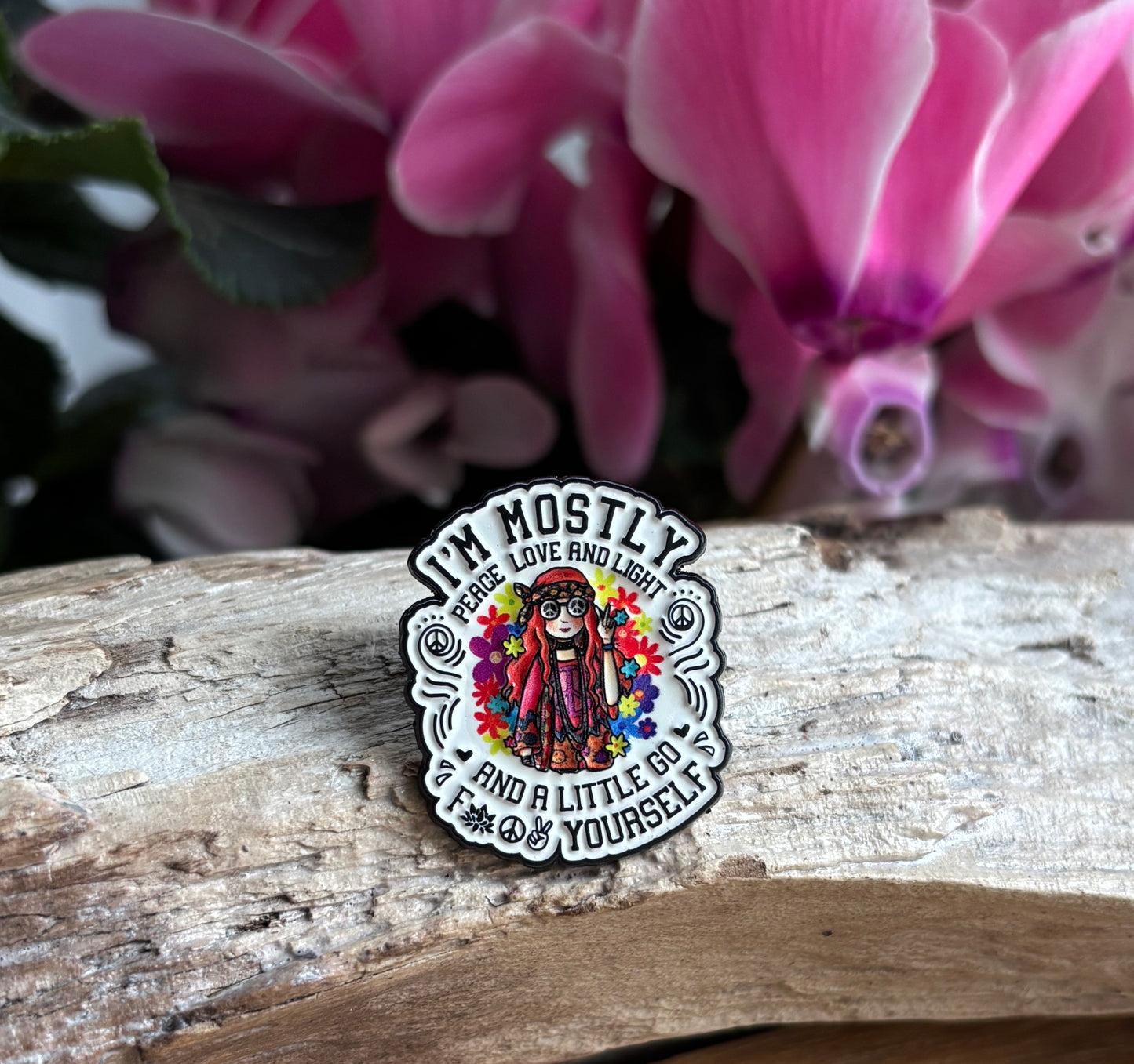 I'm Mostly... Pin Badge Card