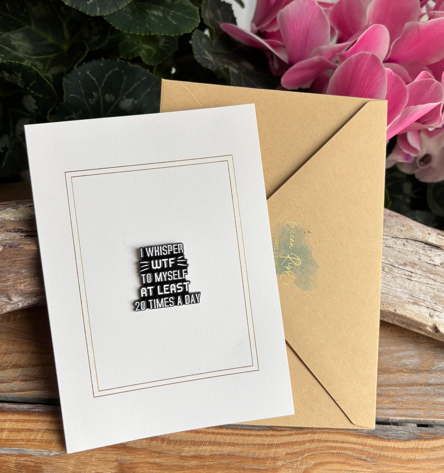 I Whisper... Pin Badge Card