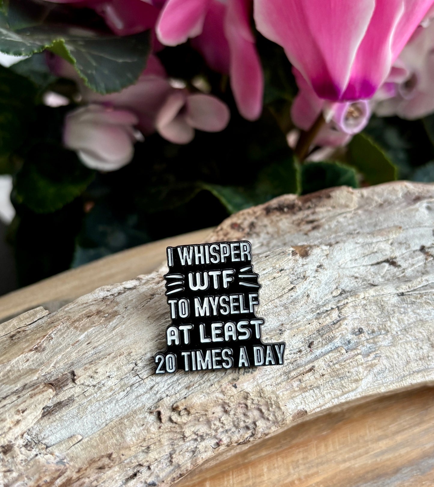 I Whisper... Pin Badge Card
