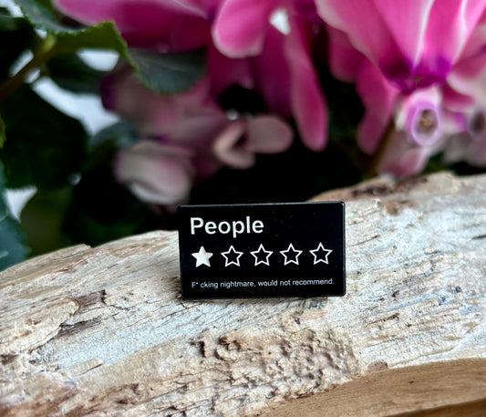 People... Pin Badge Card