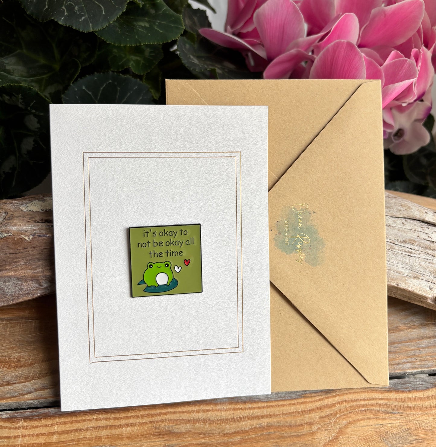 It's Okay... Pin Badge Card