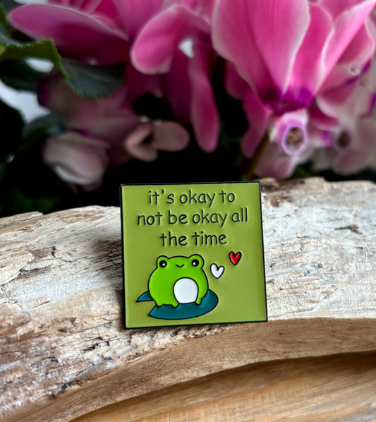 It's Okay... Pin Badge Card