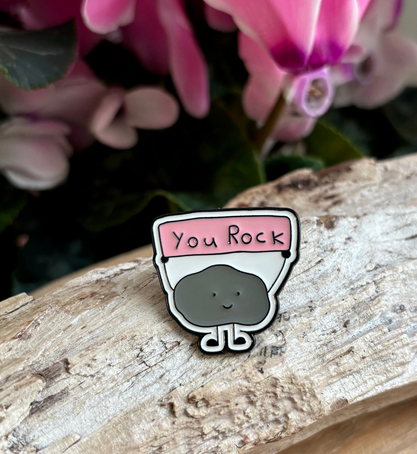 You Rock Pin Badge Card