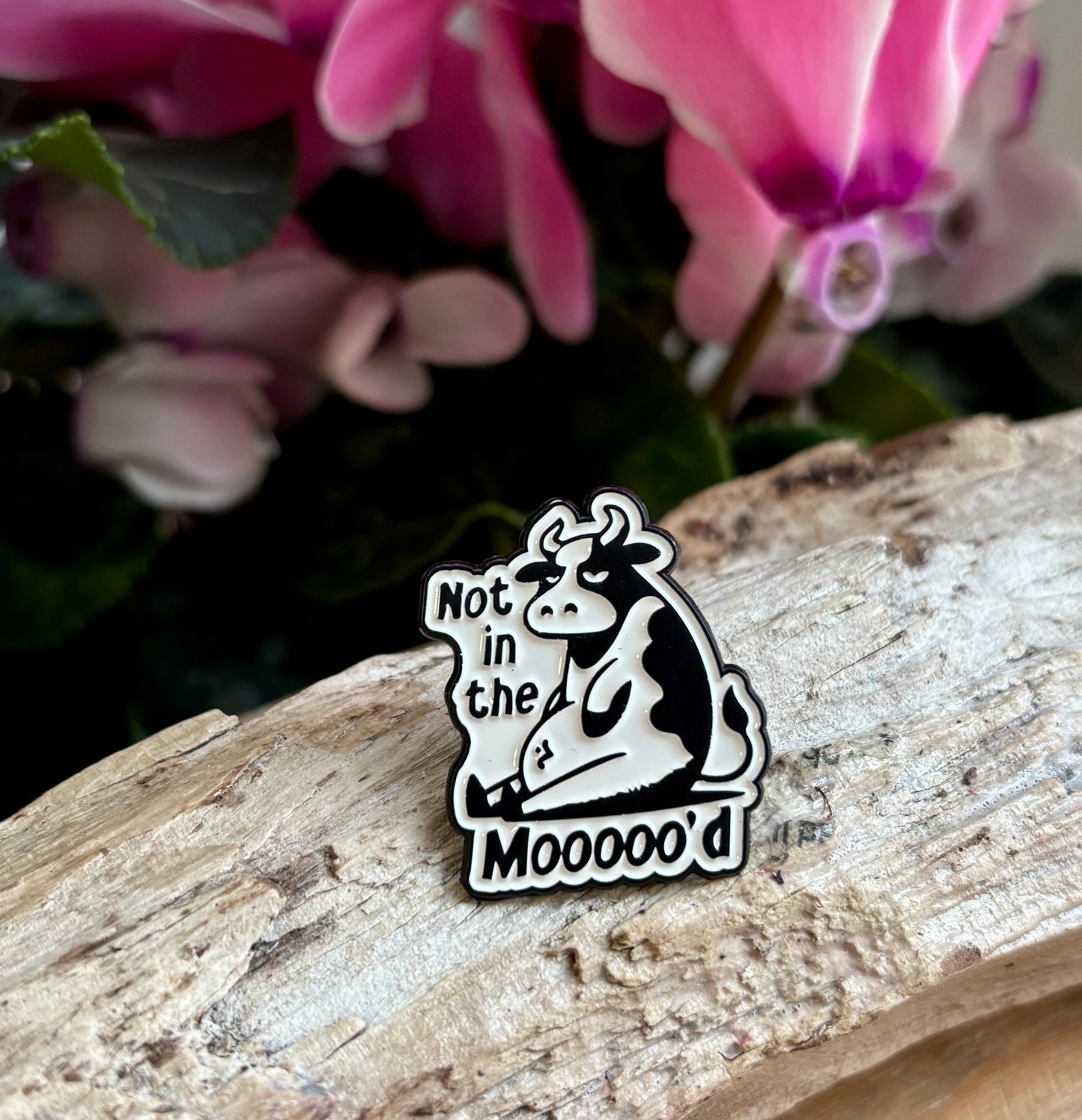 Not In The Mood Pin Badge Card