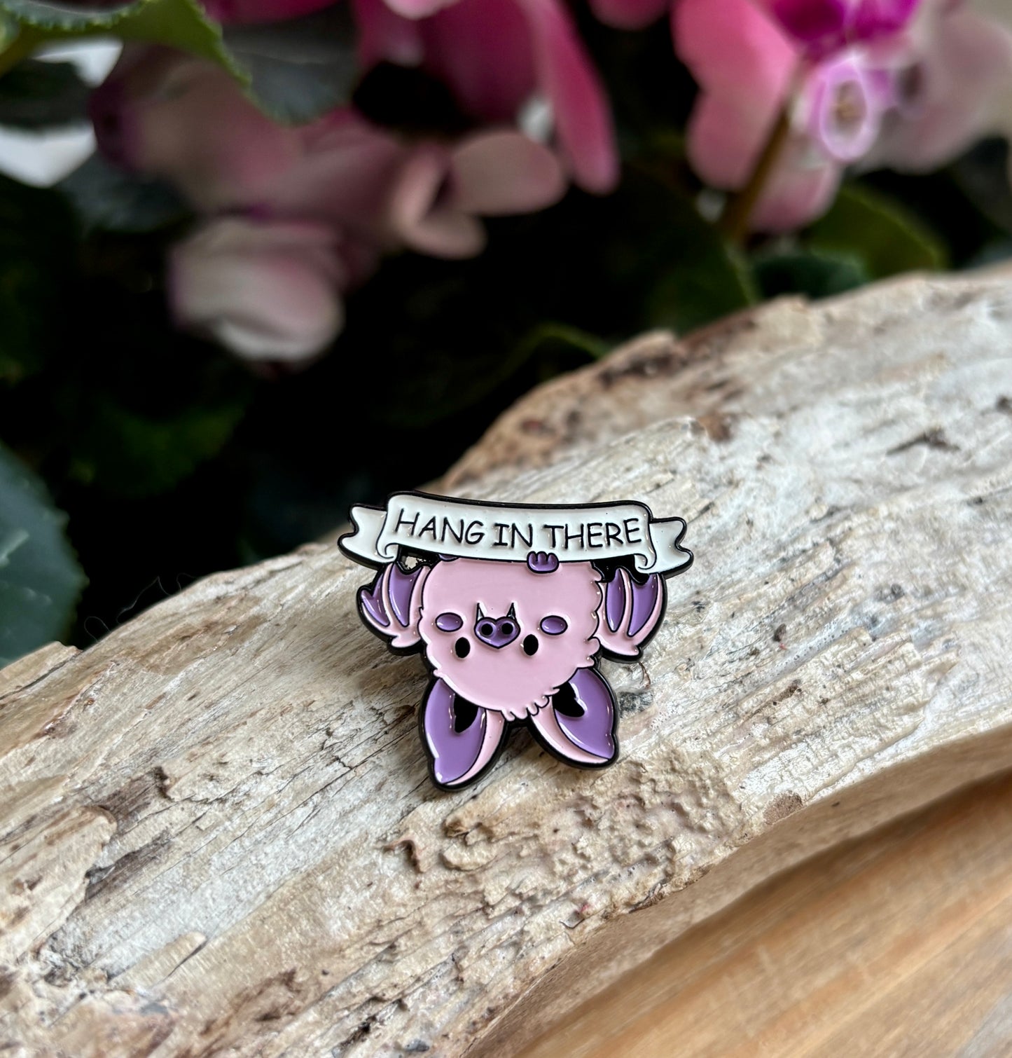 Hang In There Pin Badge Card