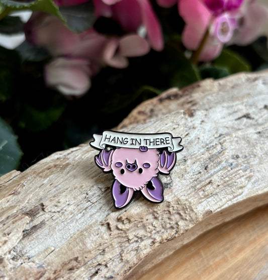 Hang In There Pin Badge Card