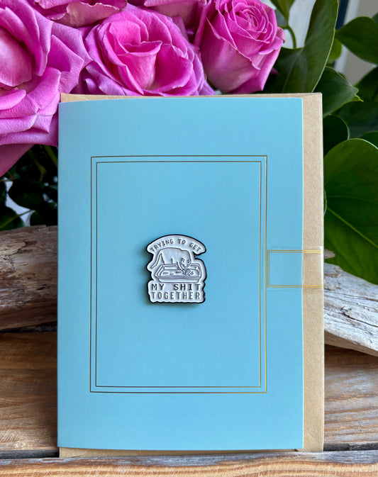 Trying to... Pin Badge Card