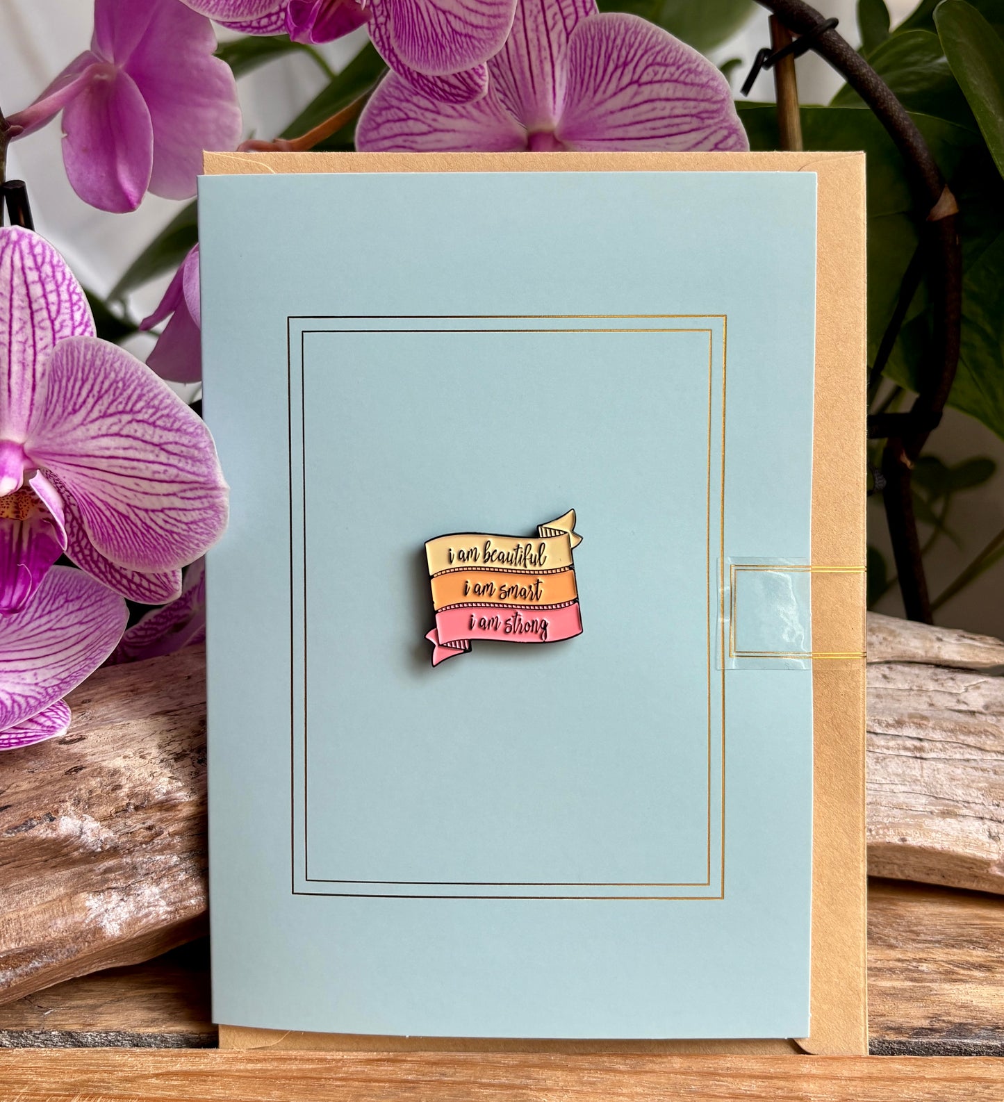 I'm Beautiful... Pin Badge Card