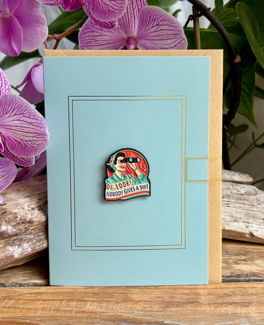 Oh Look... Pin Badge Card