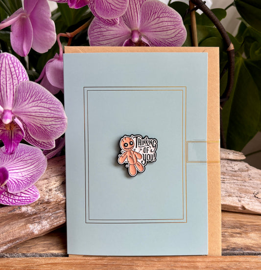 Thinking Of You Pin Badge Card