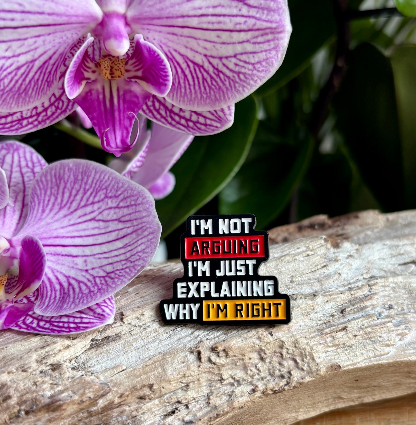 I'm Not Arguing... Pin Badge Card