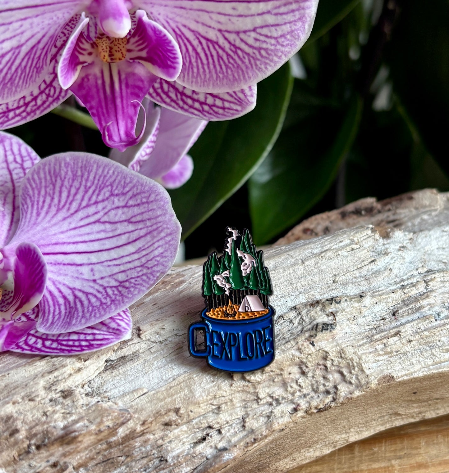 Explore Pin Badge Card