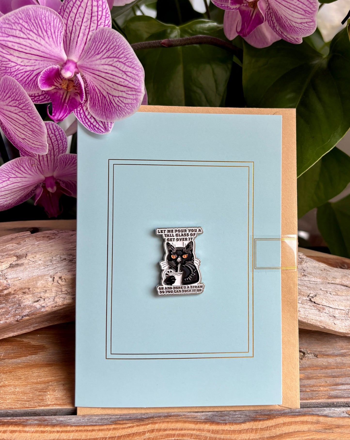 Let Me... Pin Badge Card