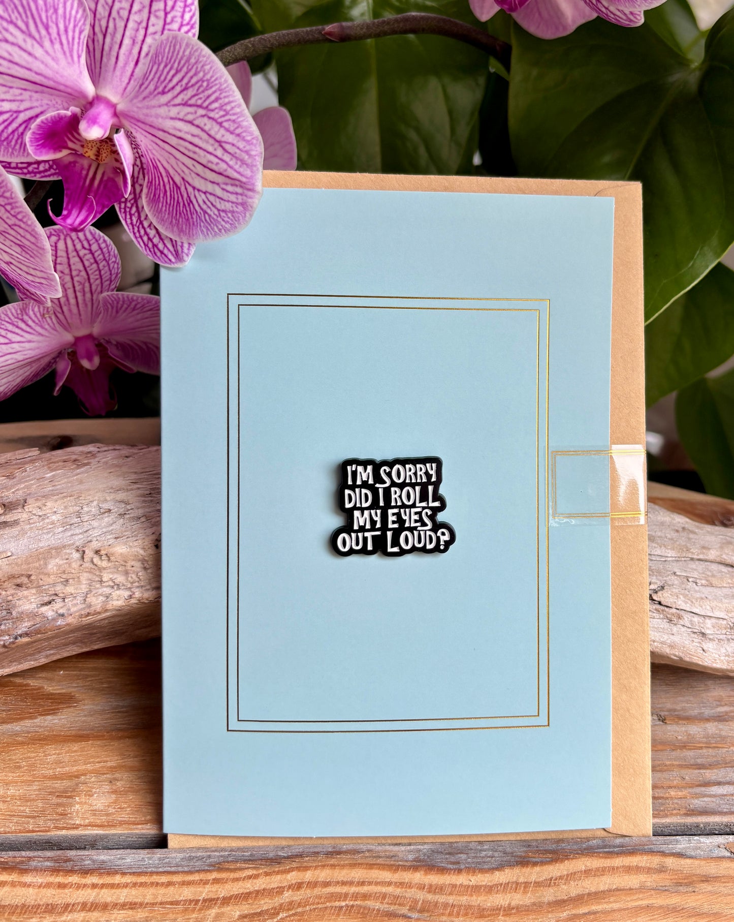 I'm Sorry... Pin Badge Card