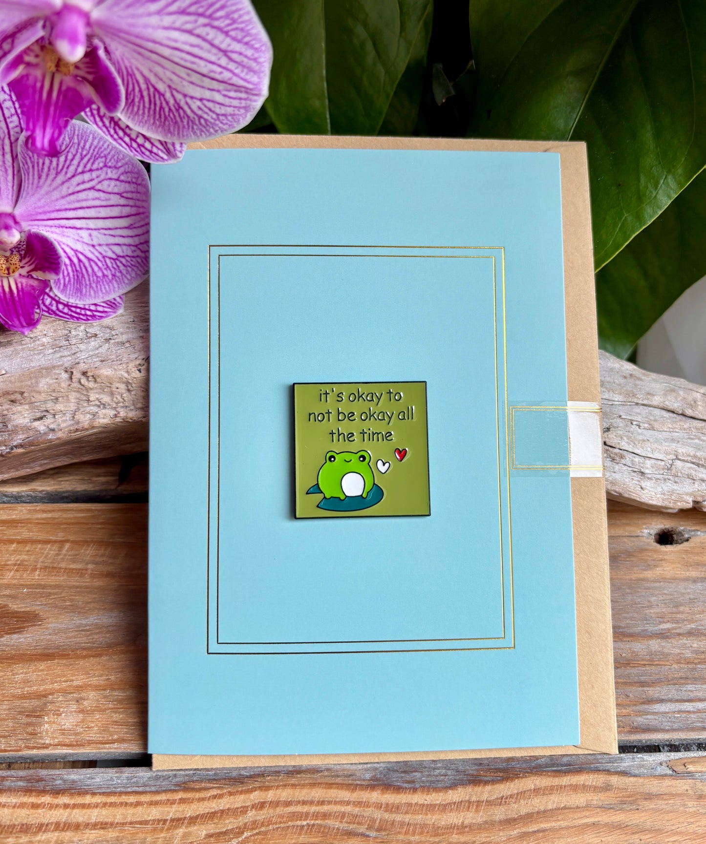 It's Okay... Pin Badge Card