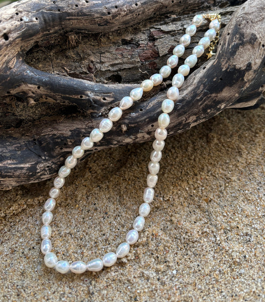 14ct Gold Plated Fresh Water Pearl Necklace