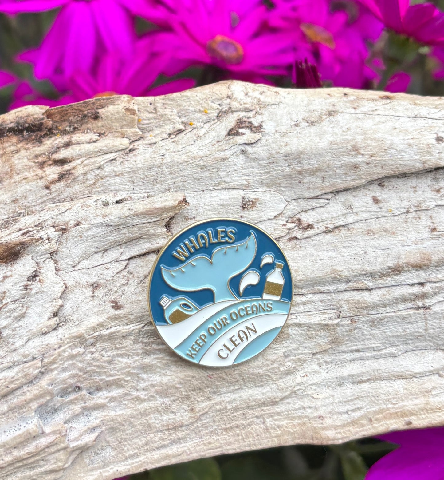 Keep Our Ocean Clean Pin Badge Card