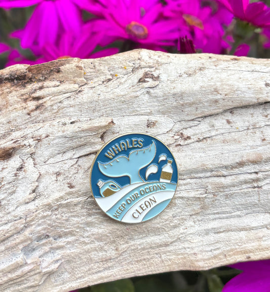 Keep Our Ocean Clean Pin Badge Card