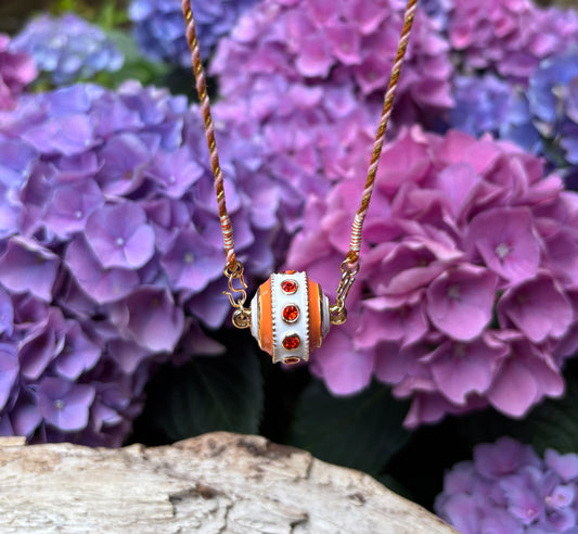 18ct Gold Plated Talisman Ball Pendant Necklace 