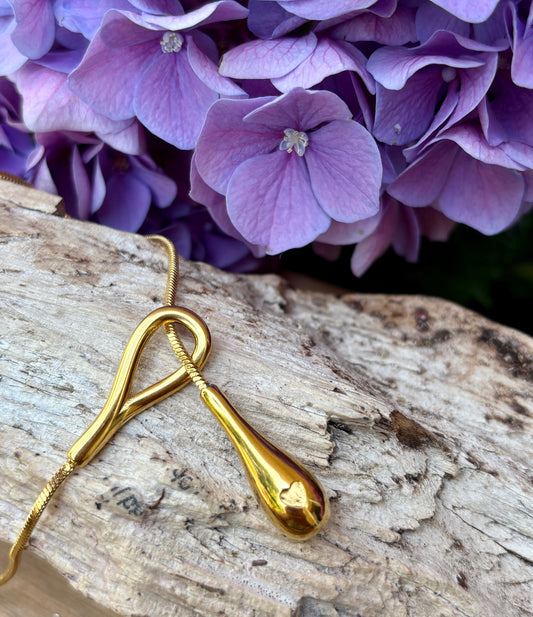 18ct Gold Plated Long Toggle Chain Necklace - Available In Silver